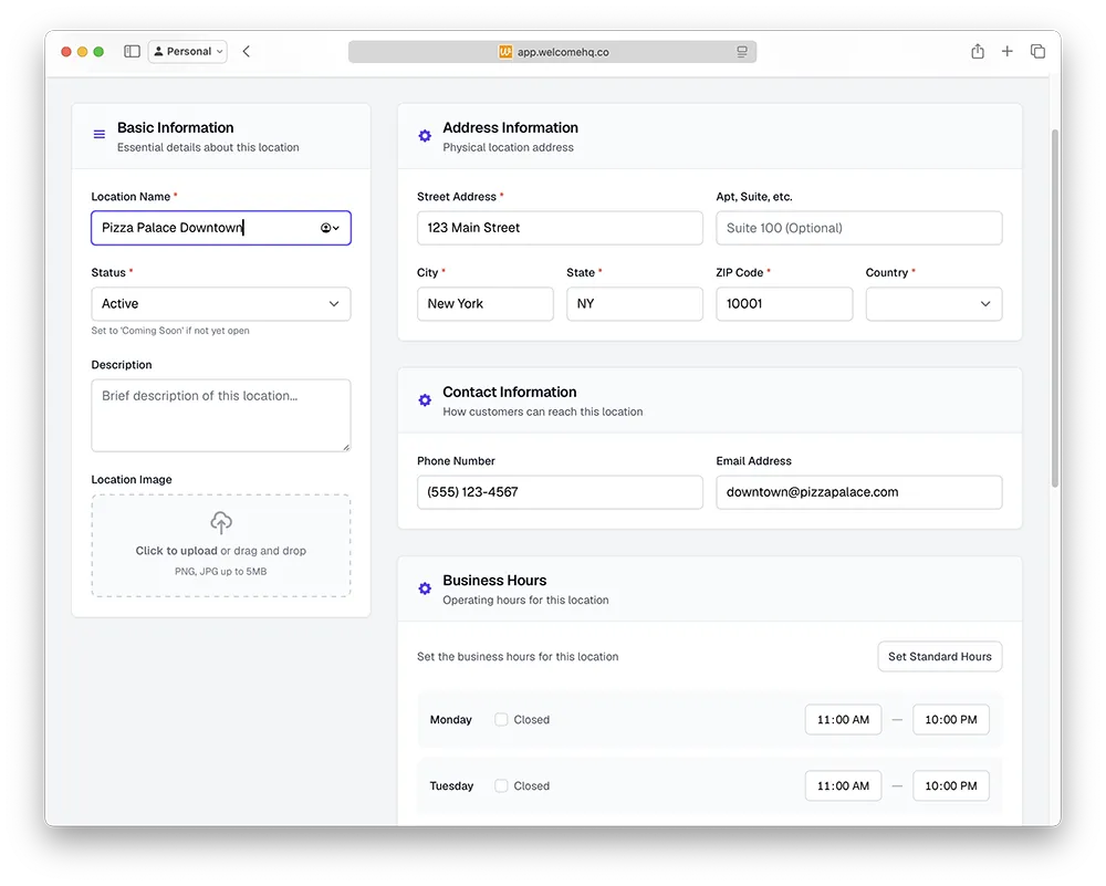 Multi-Location Management